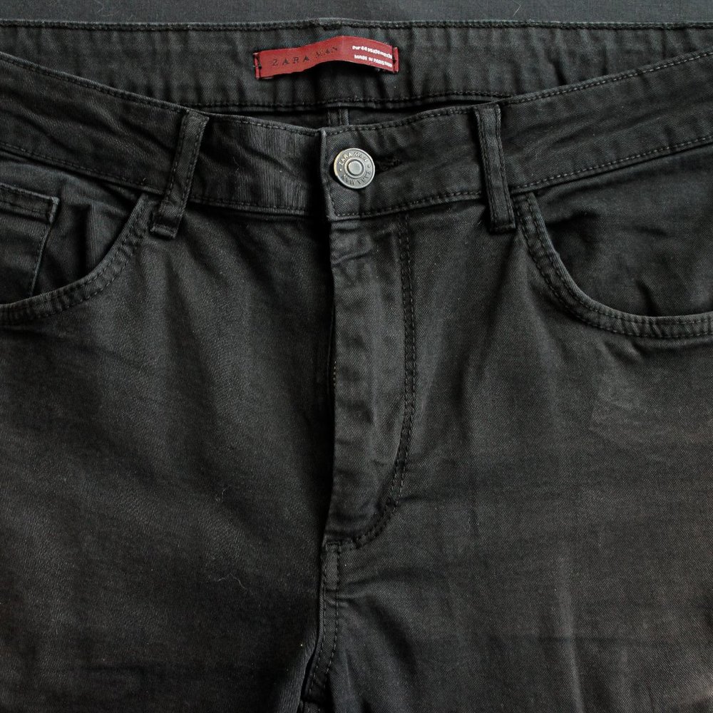 Zara Mens Black Jeans Size US 34